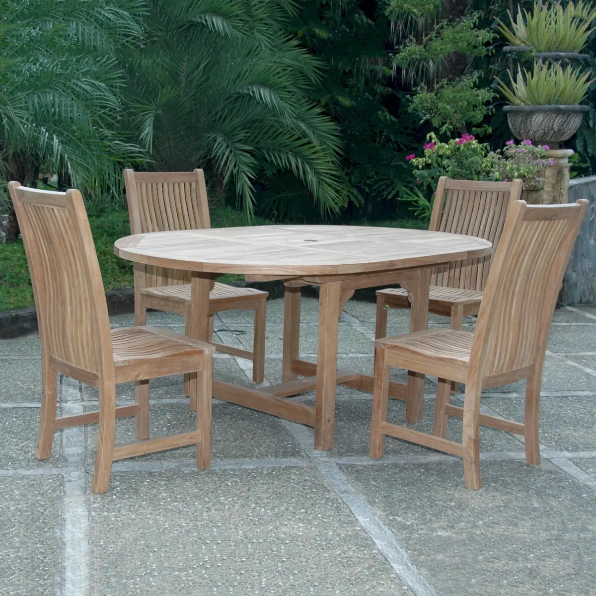 Anderson Teak - Bahama Chicago 5-Pieces Dining Set - Image 3