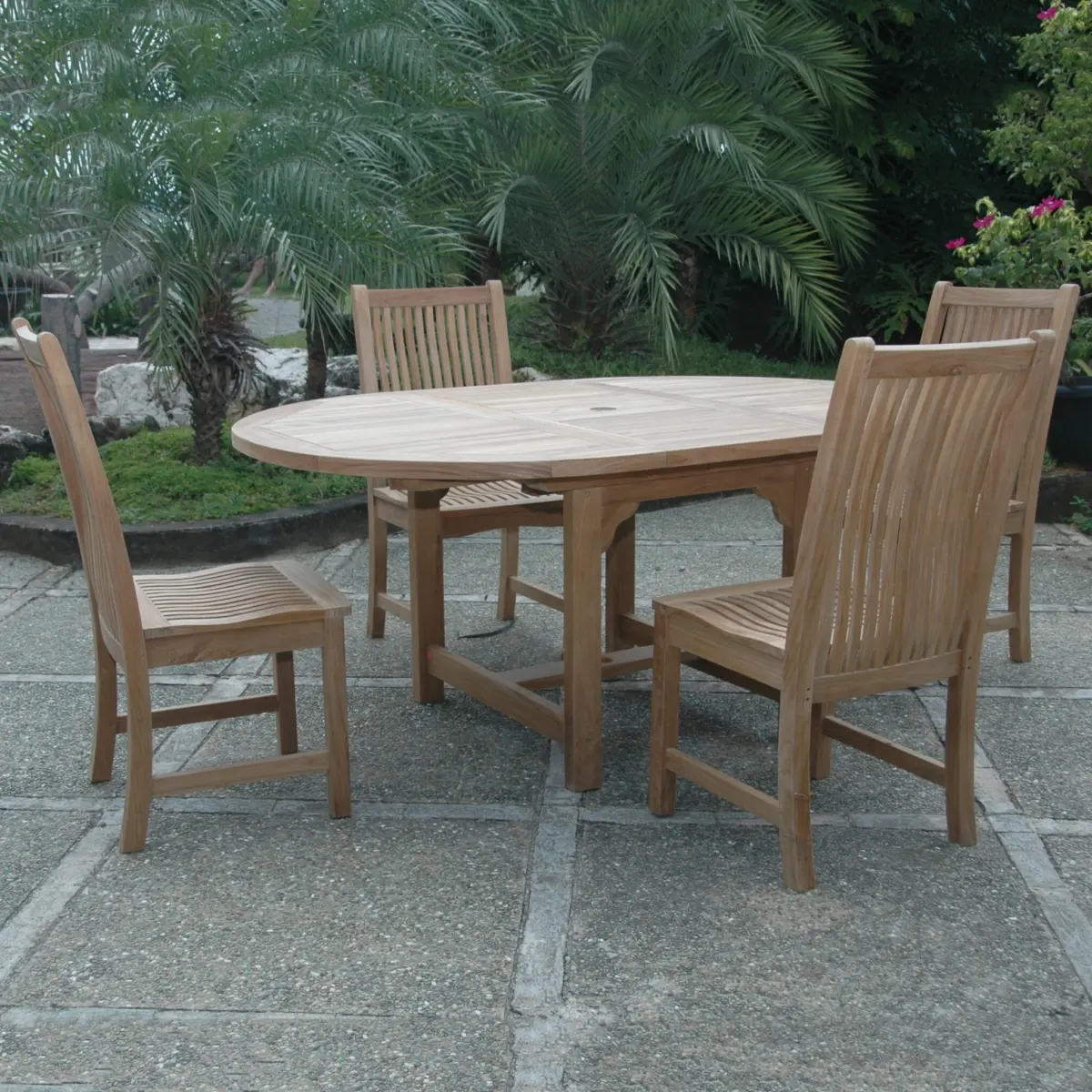 Anderson Teak - Bahama Chicago 5-Pieces Dining Set - Image 2