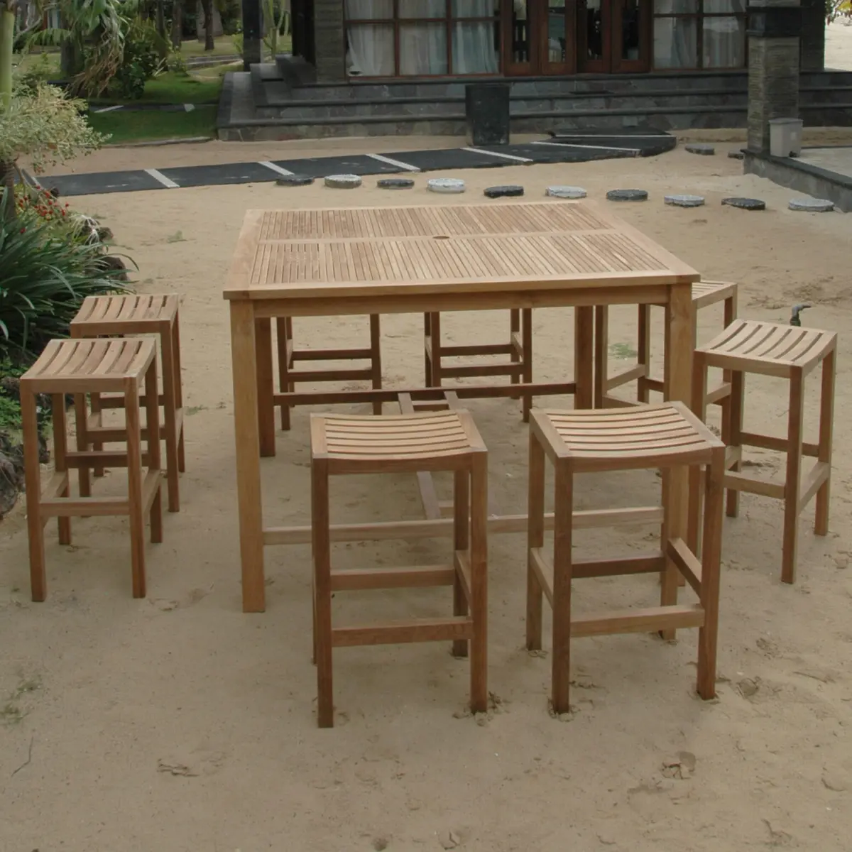 Anderson Teak - Windsor Montego 9-Pieces Square Bar Set - Image 1