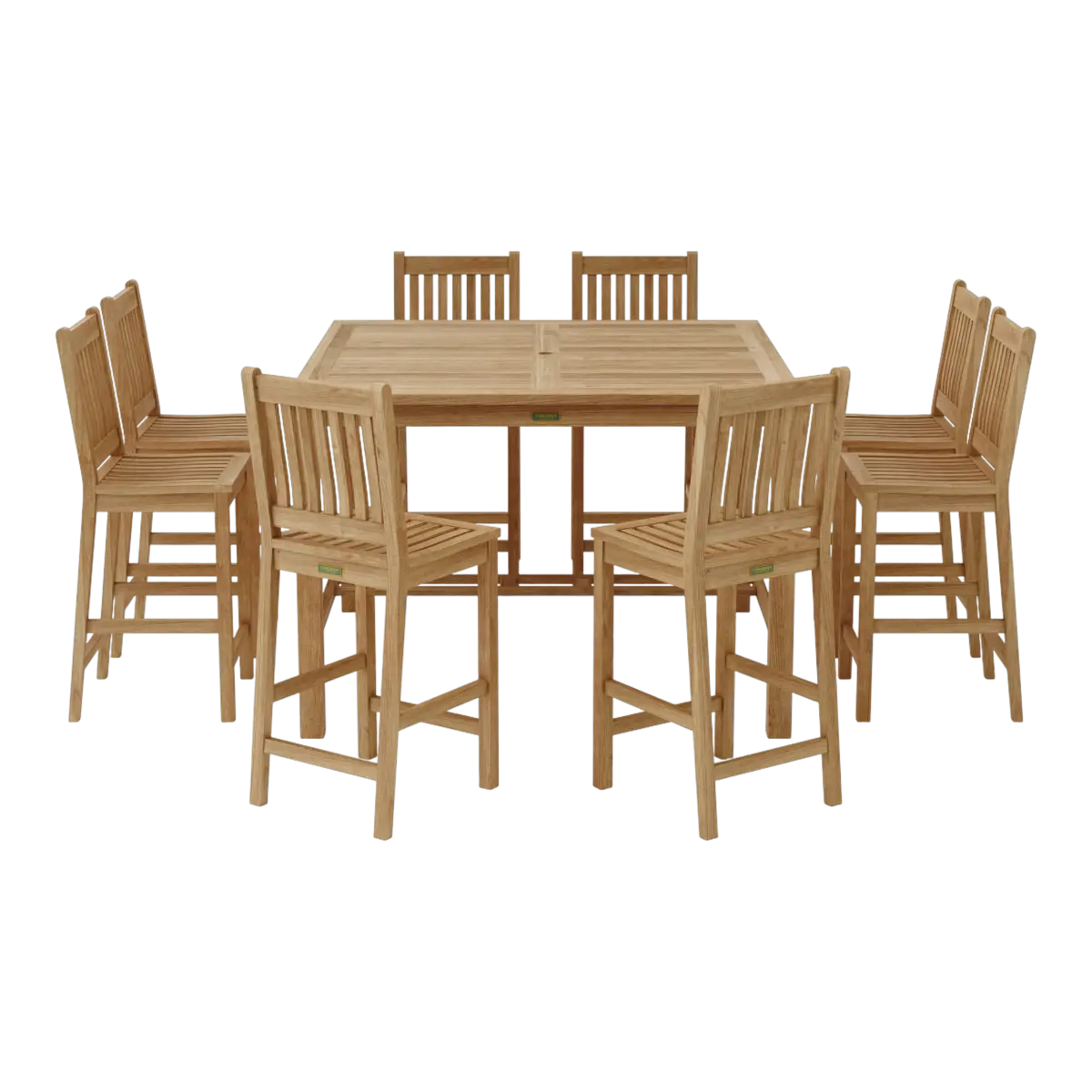 Anderson Teak - Windsor Avalon 9-Pieces Square Bar Set - Image 1