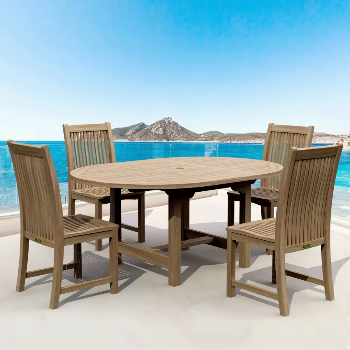 Anderson Teak - Bahama Chicago 5-Pieces Dining Set - Image 1