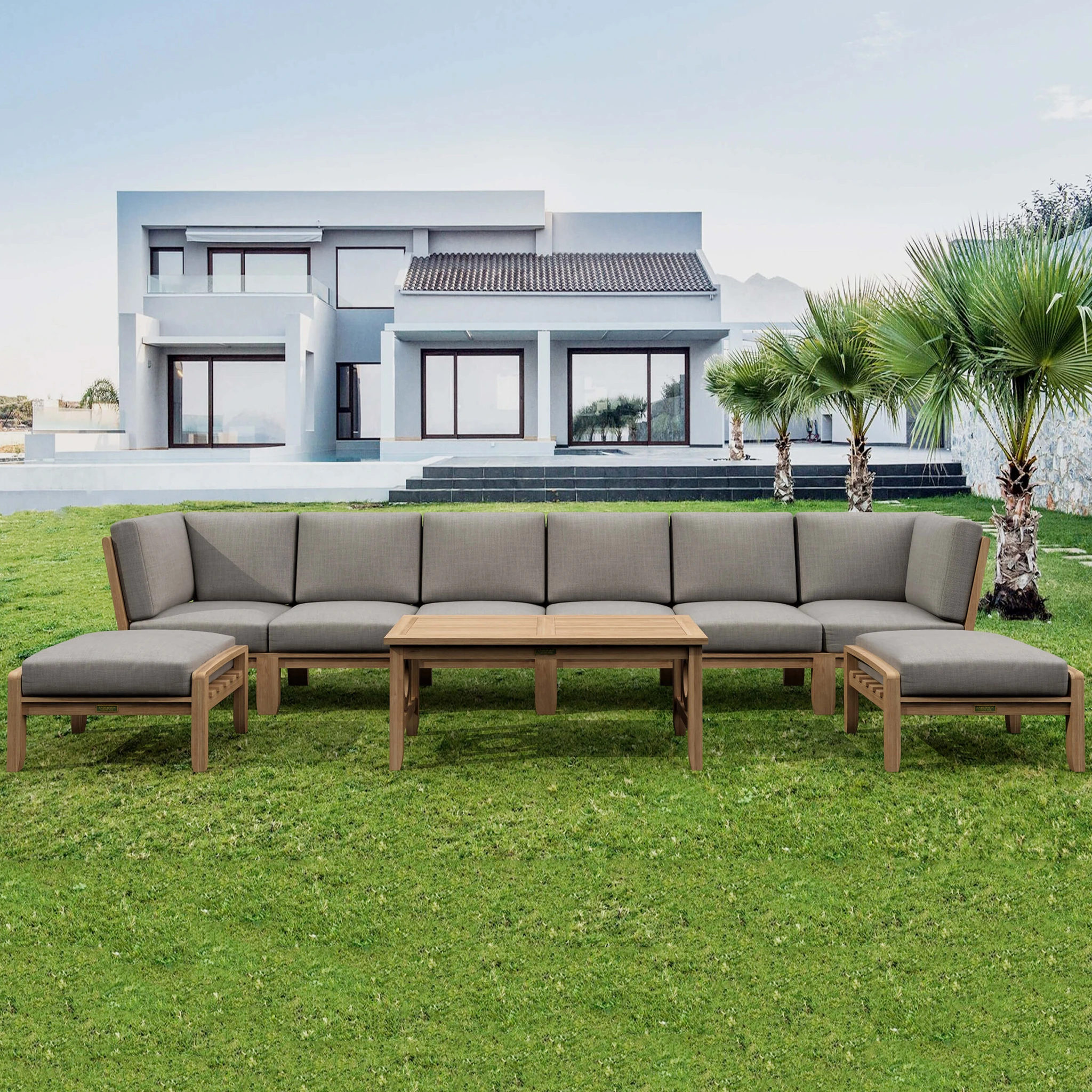 SET-140.01 Anderson Teak - Natsepa 9-Pieces Modular Set B - Image 1