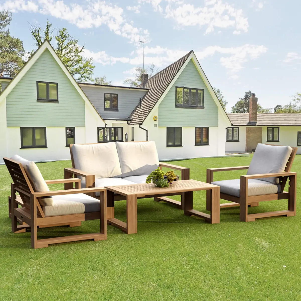 Anderson Teak - Capistrano 5-Piece Deep Seating Loveseat Collection - Image 1