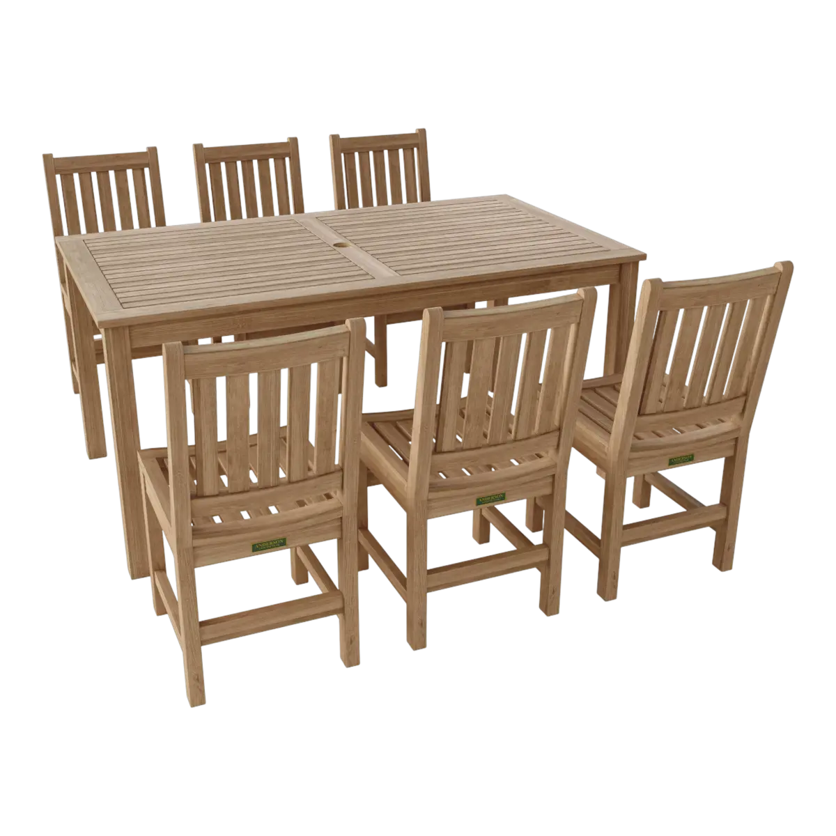 Anderson Teak - 7-Pieces Sonoma Rectangular Dining Set - Image 2