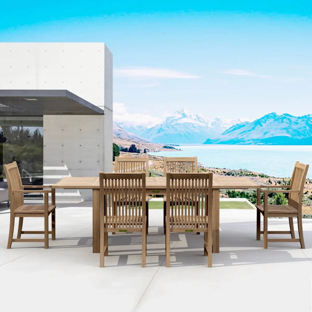 Anderson Teak - Bahama Chicago 7-Pieces Dining Set Chair B - Image 1