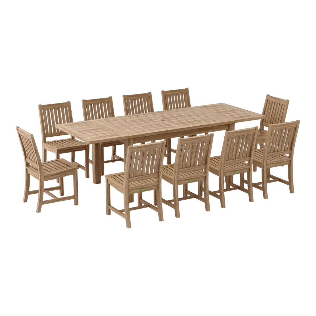 Anderson Teak - Bahama Rialto 11-Pieces Rectangular Dining Set - Image 3