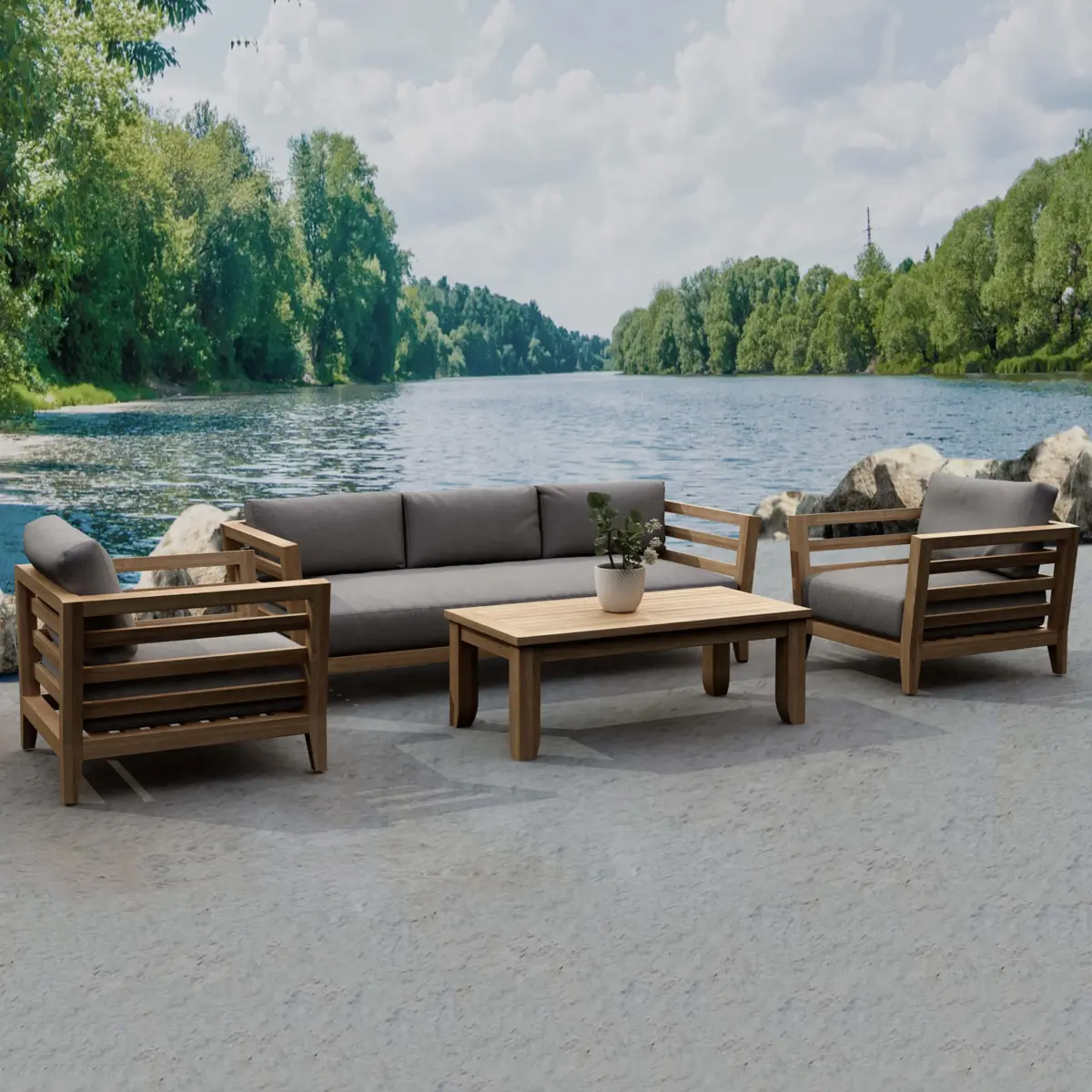 Anderson Teak - Cordoba 4-pieces sets - Image 1