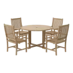 Anderson Teak - Tosca Wilshere 5-Pieces Dining Set - Image 2