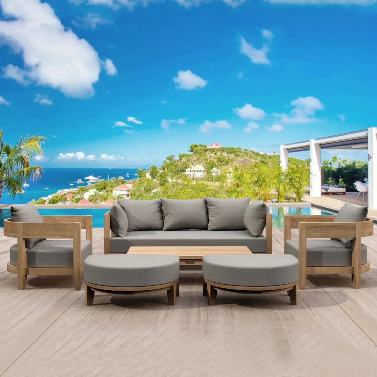 Coronado Deep Seating 6 Piece Patio Lounge Set