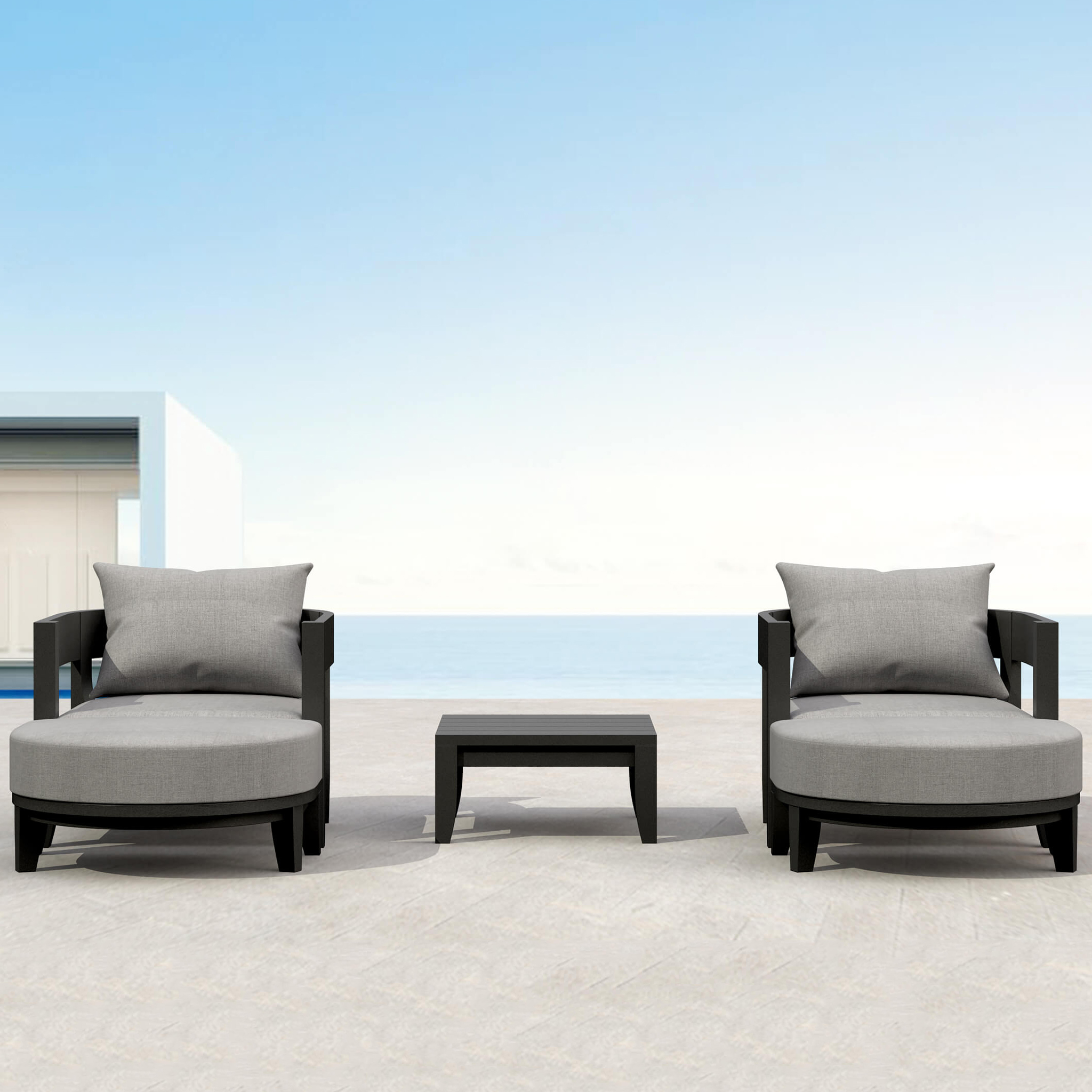SET-172-AL_panoramic.01-1 Anderson Teak - SET-172 5-pc Coronado Aluminum Deep Seating Set - Image 1