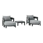 Anderson Teak - SET-172 5-pc Coronado Aluminum Deep Seating Set - Image 3