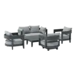 Anderson Teak - SET-173 5-pc Coronado Aluminum Deep Seating Set - Image 2
