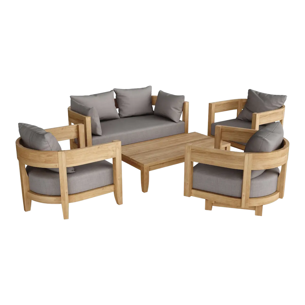 Anderson Teak - Coronado 5 Pieces Deep Seating Set - Image 1