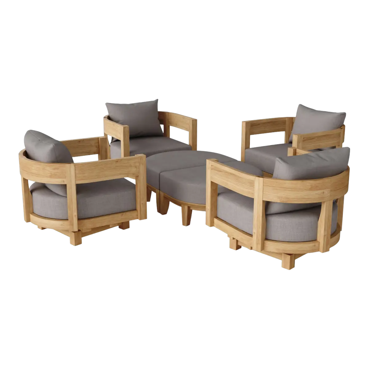 Anderson Teak - Coronado 6 Pieces Deep Seating Set - Image 1