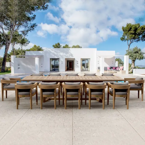 Anderson Teak - SET-175 13-pc Coronado Extension Dining Table Set