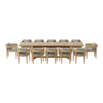 Anderson Teak - SET-175 13-pc Coronado Extension Dining Table Set - Image 3