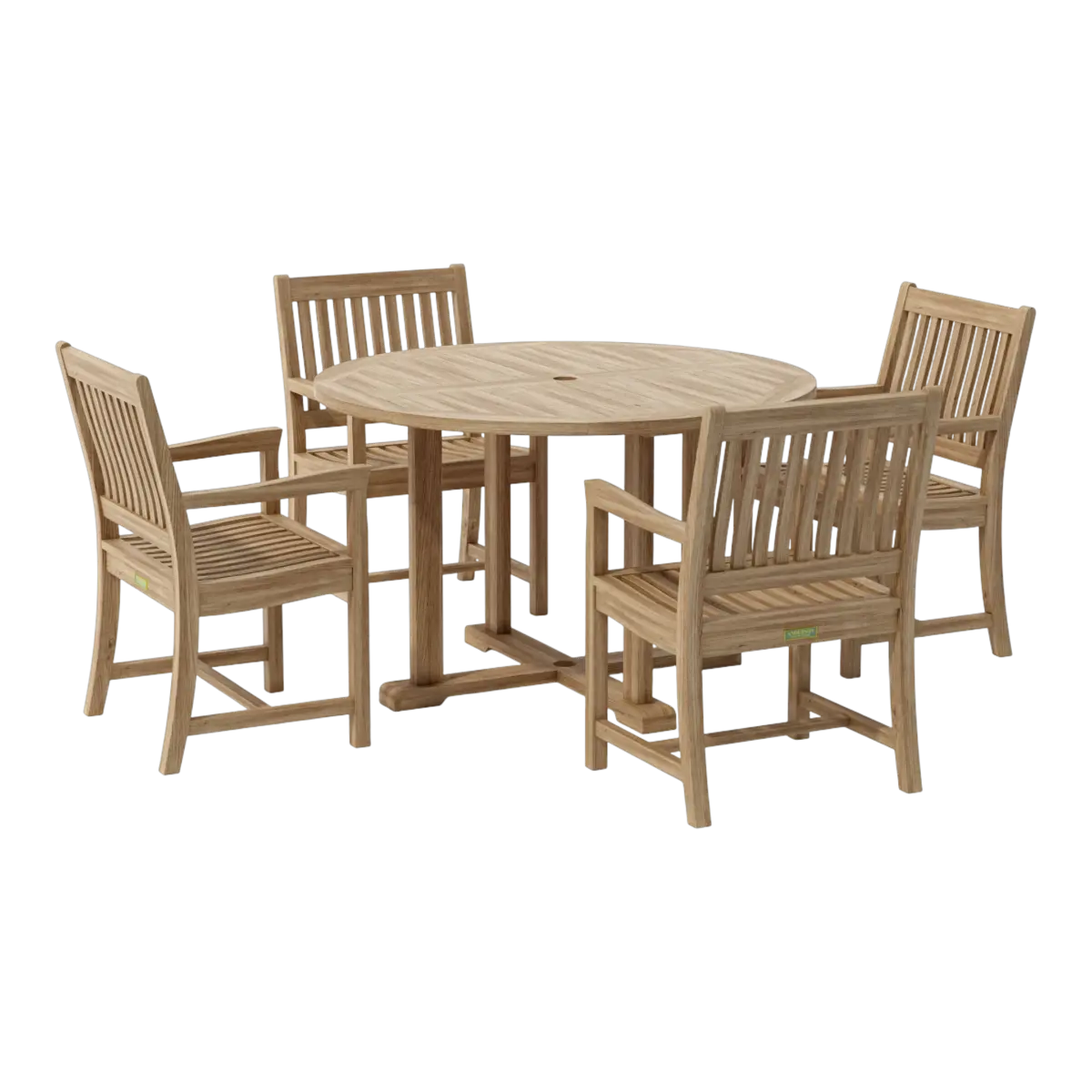 Anderson Teak - Tosca Rialto Armchair 5-Pieces Dining Set - Image 2