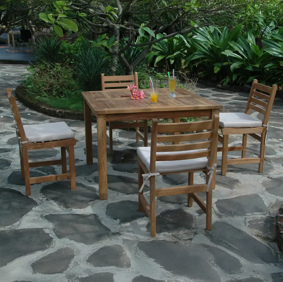 SET-206.100 Anderson Teak - Montage Windham  5- Pices Dining Set A - Image 3