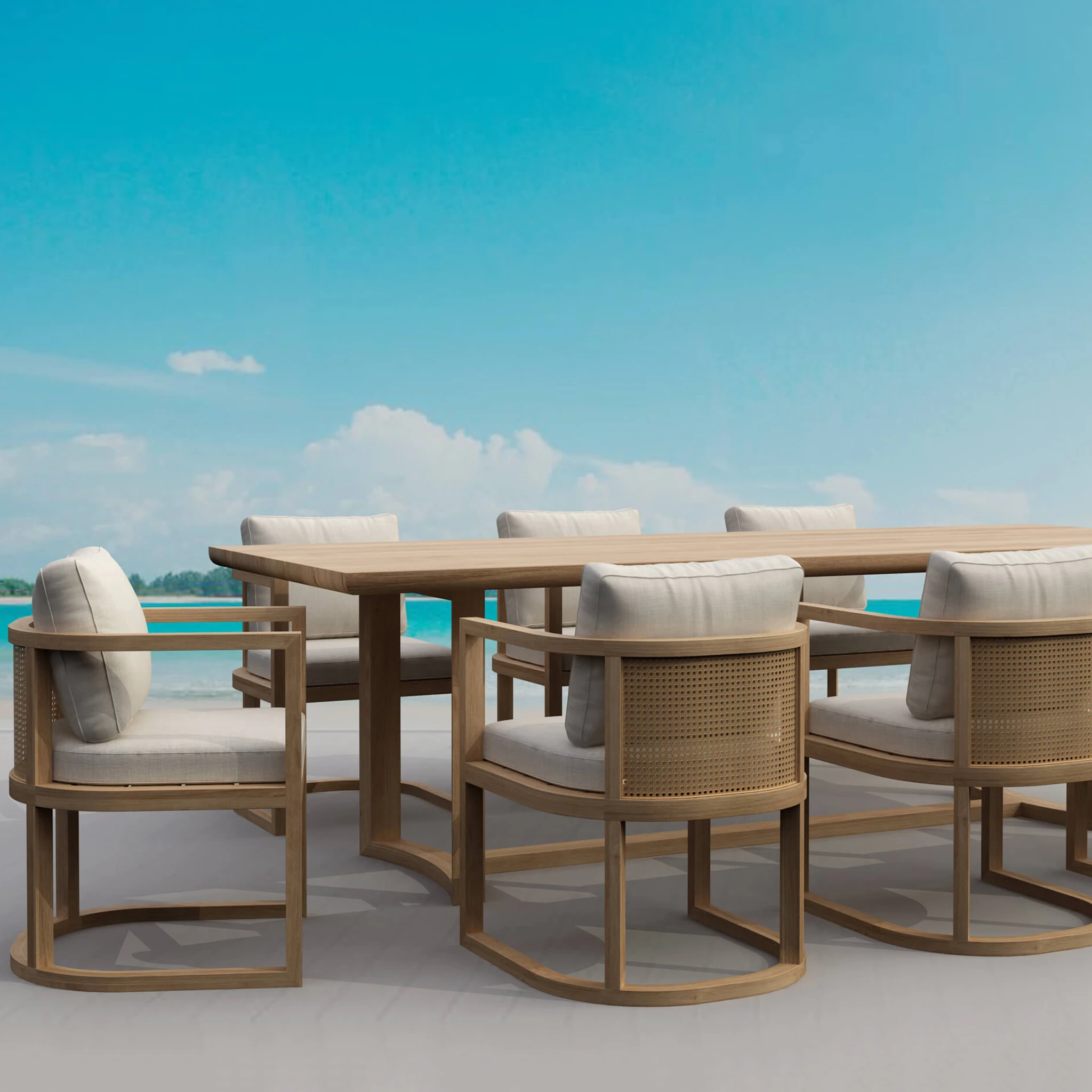 SET-223-Junus-SET002_panoramic_rev01_cam01 Anderson Teak - SET-223 7-pc Junus Dining Table Set - Image 2