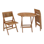 Anderson Teak - Windsor 3-pieces Round Bistro Set - Image 2