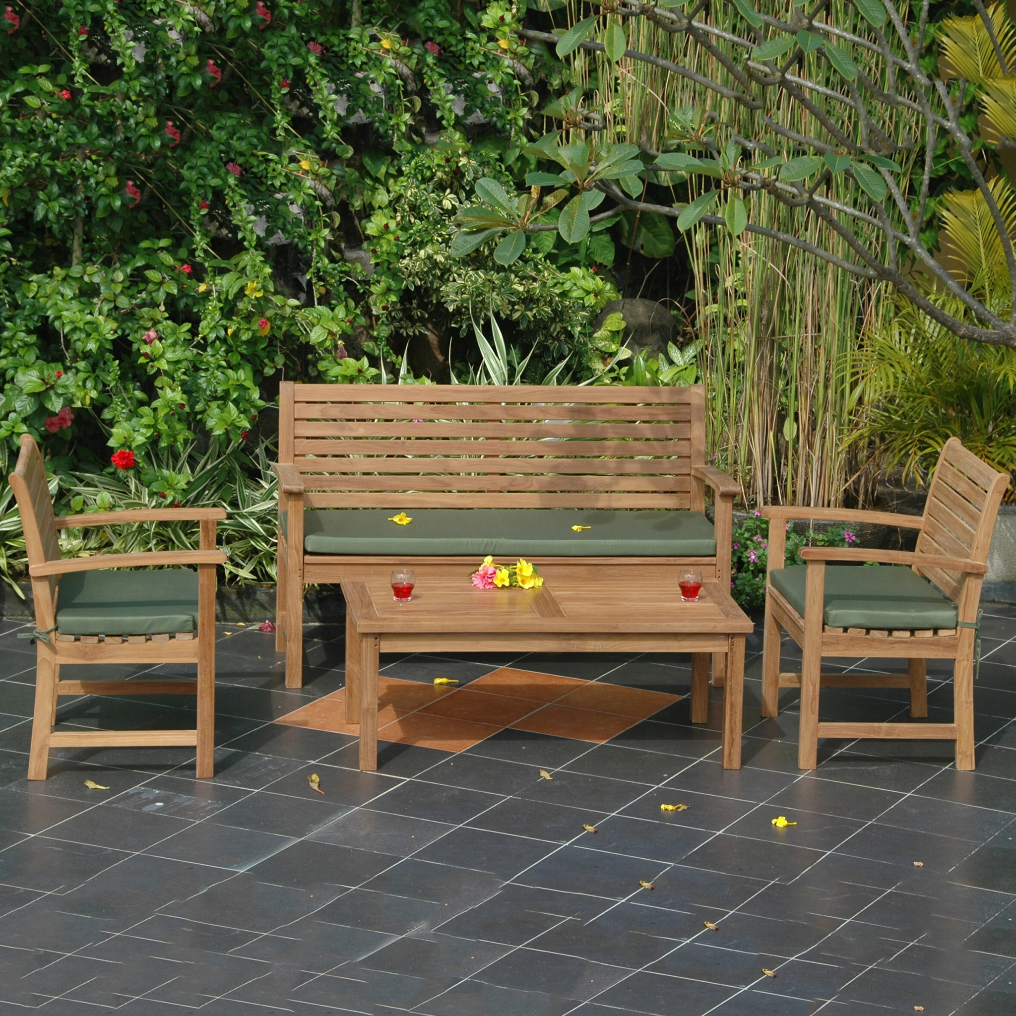 SET-230_1 Anderson Teak - Victoria Montage 4-Pieces Conversation Set - Image 1