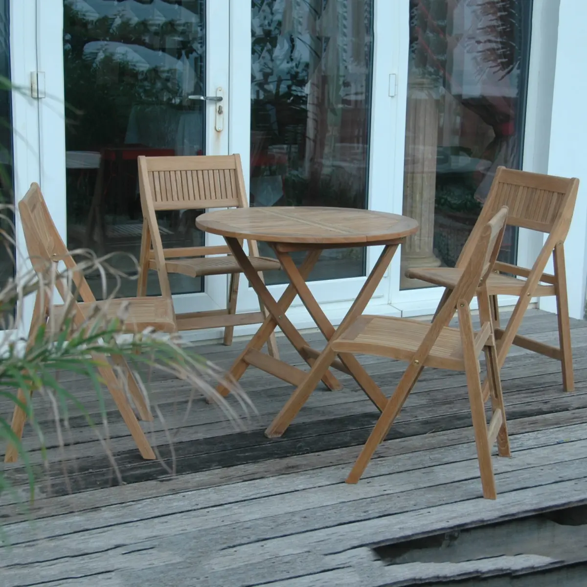 Anderson Teak - Windsor 5-pieces Round Bistro Set - Image 3