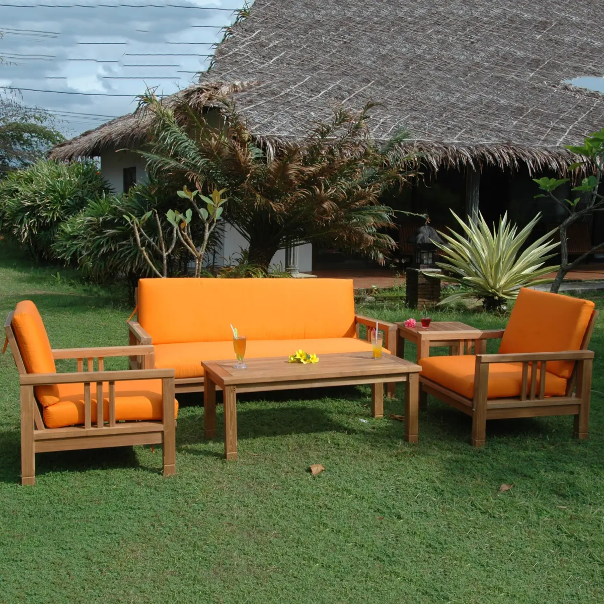 Anderson Teak - SouthBay Deep Seating 5-Pieces Conversation Set B - Image 5