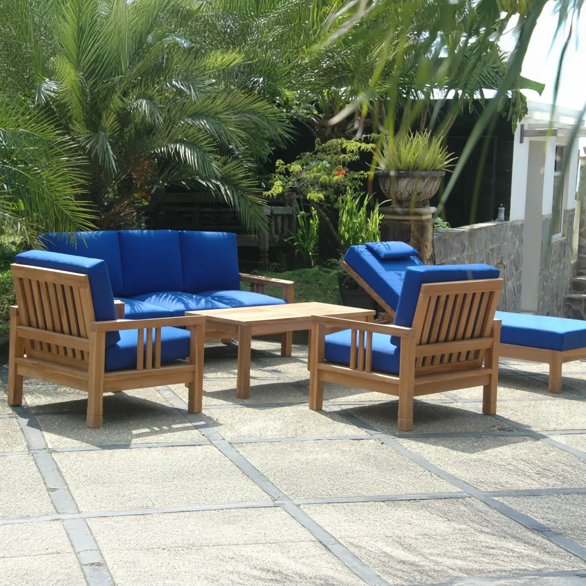 Anderson Teak - SouthBay Deep Seating 6-Pieces Conversation Set B - Image 1