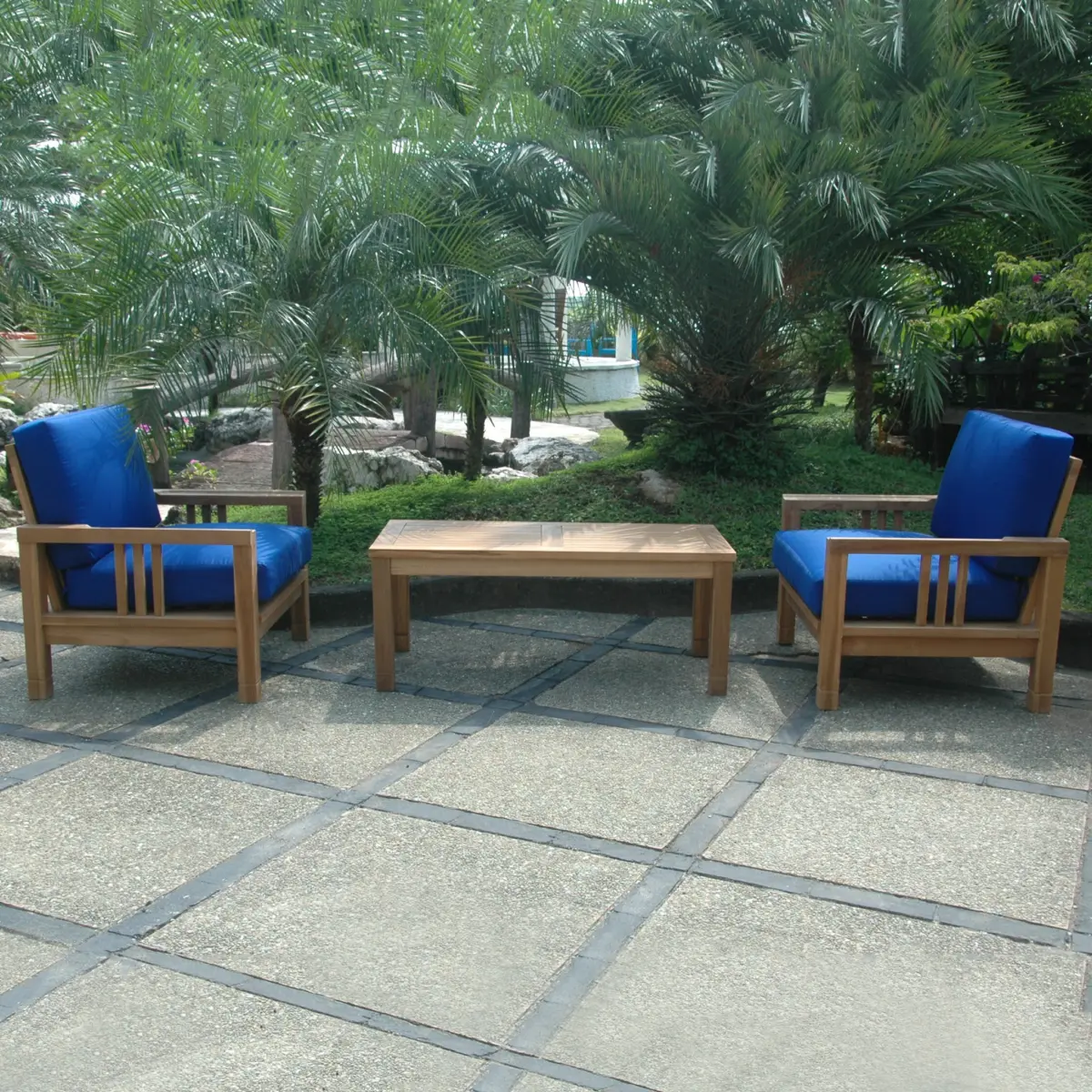 Anderson Teak - SouthBay Deep Seating 3-Pieces Conversation Set B - Image 1
