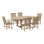 Anderson Teak - Bahama Wilshire 7-Pieces Extension Dining Set - Image 2