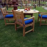 Anderson Teak - Tosca Classic Armchair 5-Pieces Dining Set - Image 3
