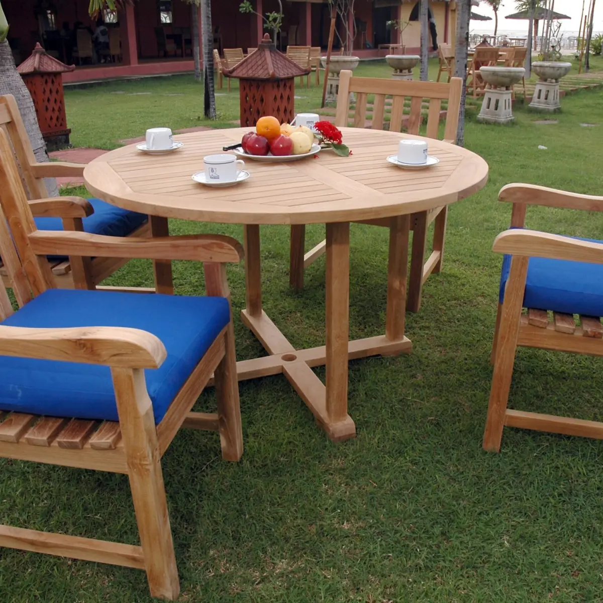 Anderson Teak - Tosca Classic Armchair 5-Pieces Dining Set - Image 6