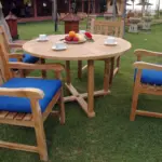 Anderson Teak - Tosca Classic Armchair 5-Pieces Dining Set - Image 6