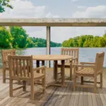 Anderson Teak - Tosca Classic Armchair 5-Pieces Dining Set