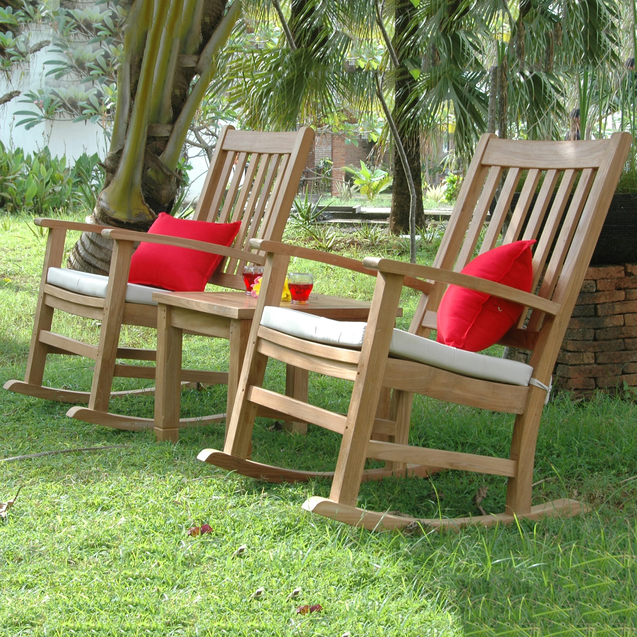 SET-270_2 Anderson Teak - Palm Beach Rocking Chairs 3-Pieces set - Image 1