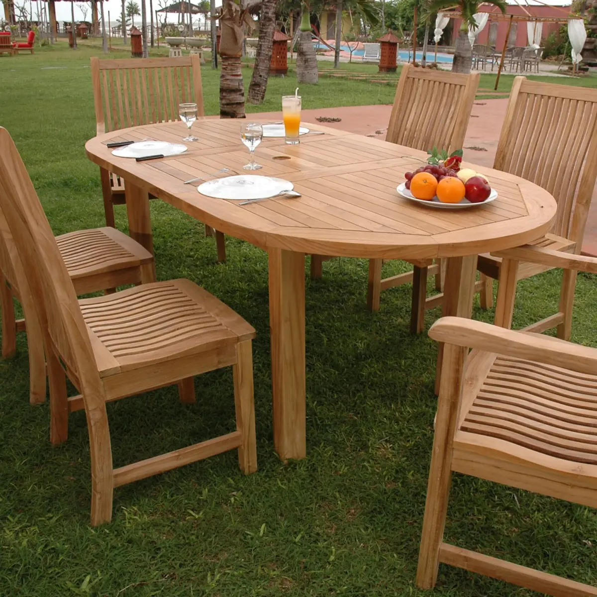 Anderson Teak - Bahama Chicago 7-Pieces Dining Set A - Image 3
