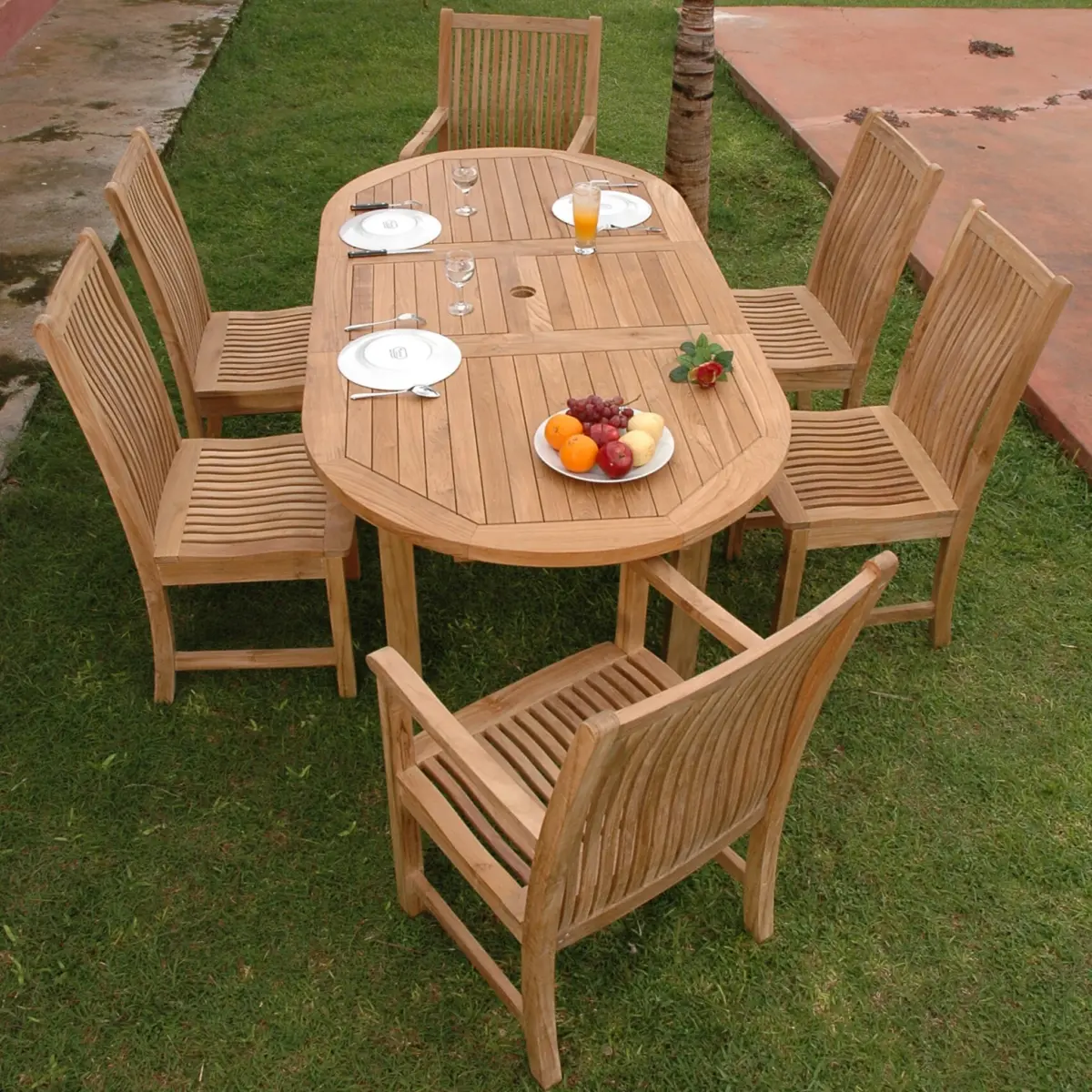 Anderson Teak - Bahama Chicago 7-Pieces Dining Set A - Image 4