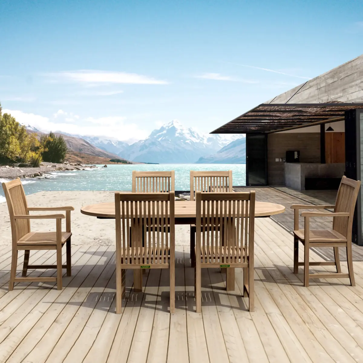 Anderson Teak - Bahama Chicago 7-Pieces Dining Set A - Image 1