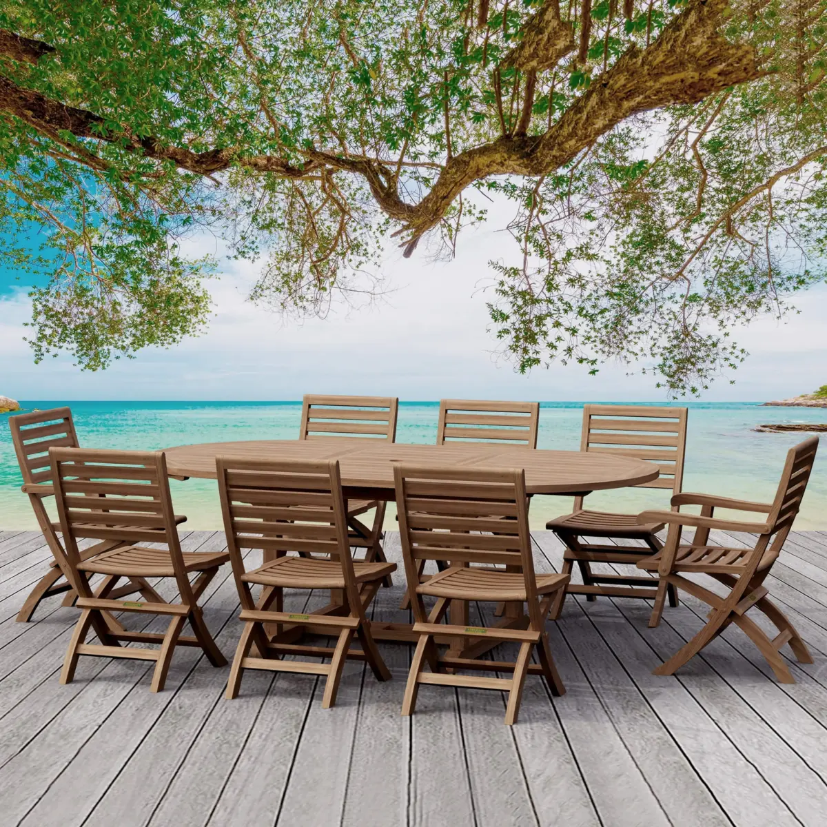Anderson Teak - Bahama Andrew 9-Pieces Dining Set - Image 1