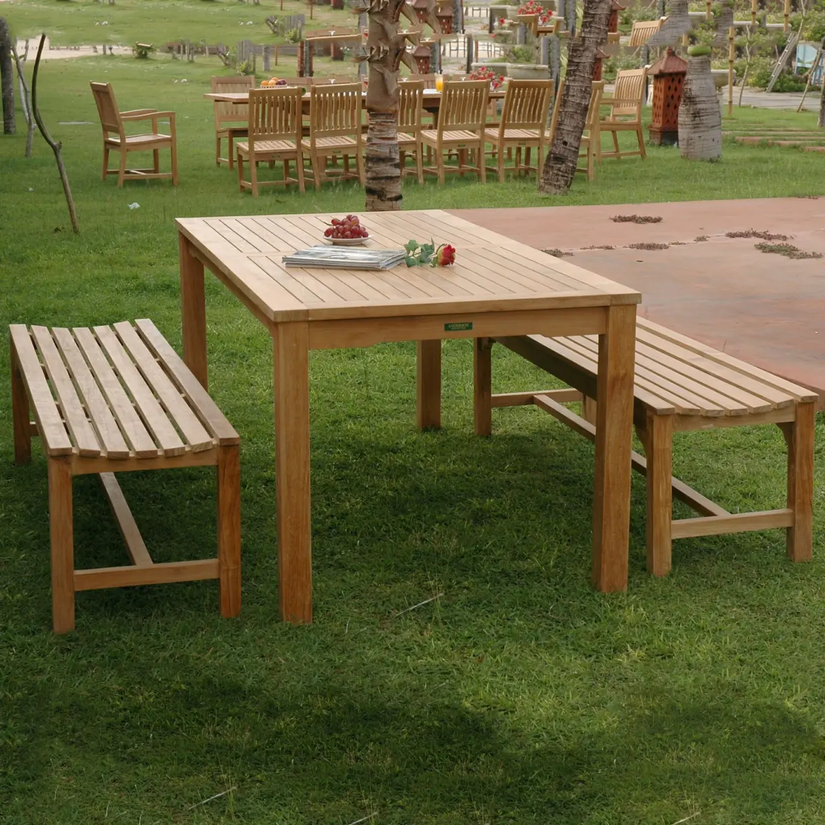 Anderson Teak - Bahama Hampton 3-Pieces Dining Set - Image 1