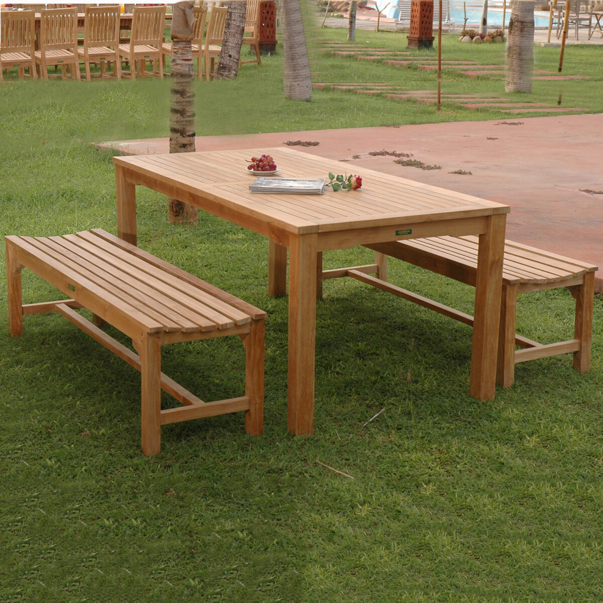 Anderson Teak - Bahama Hampton 3-Pieces Dining Set - Image 2