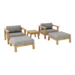 Anderson Teak - SET-323 5-pc Palermo Deep Seating