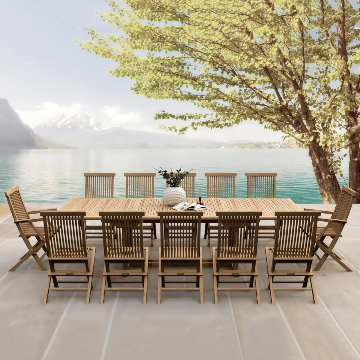 Anderson Teak - Valencia Classic 13-Pieces Dining Set - Image 1