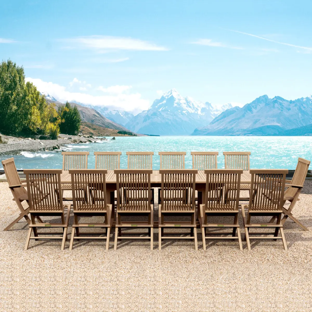 Anderson Teak - Valencia Classic 15-Pieces Dining Set - Image 1