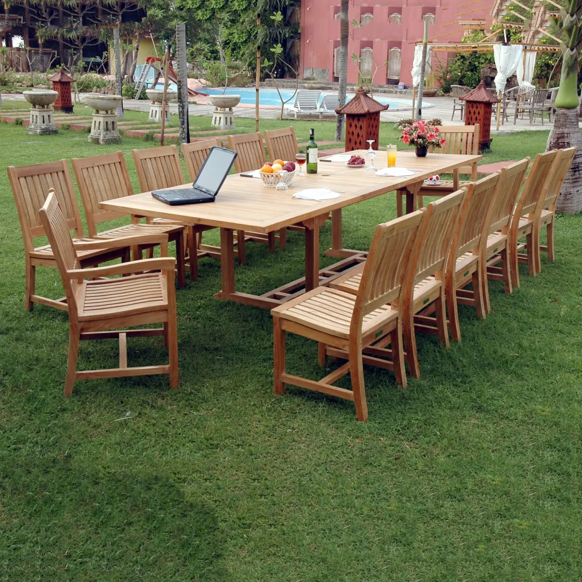 Anderson Teak - Valencia Rialto 15-Pieces Dining Set - Image 1