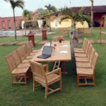 Anderson Teak - Valencia Rialto 15-Pieces Dining Set - Image 3