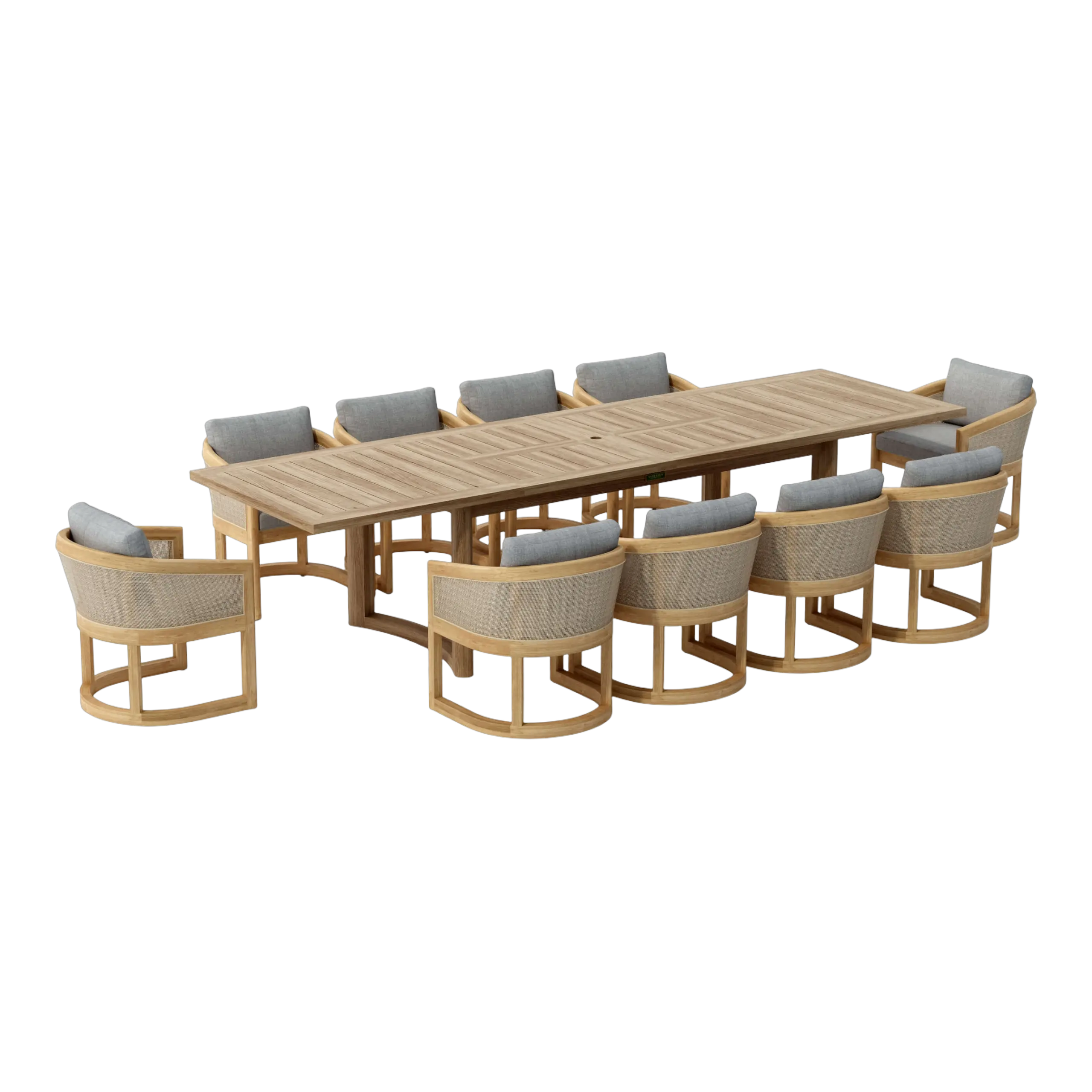 SET-337-Catania_white-studio.01 Anderson Teak - SET-337 11-pc Catania Dining Set - Image 4