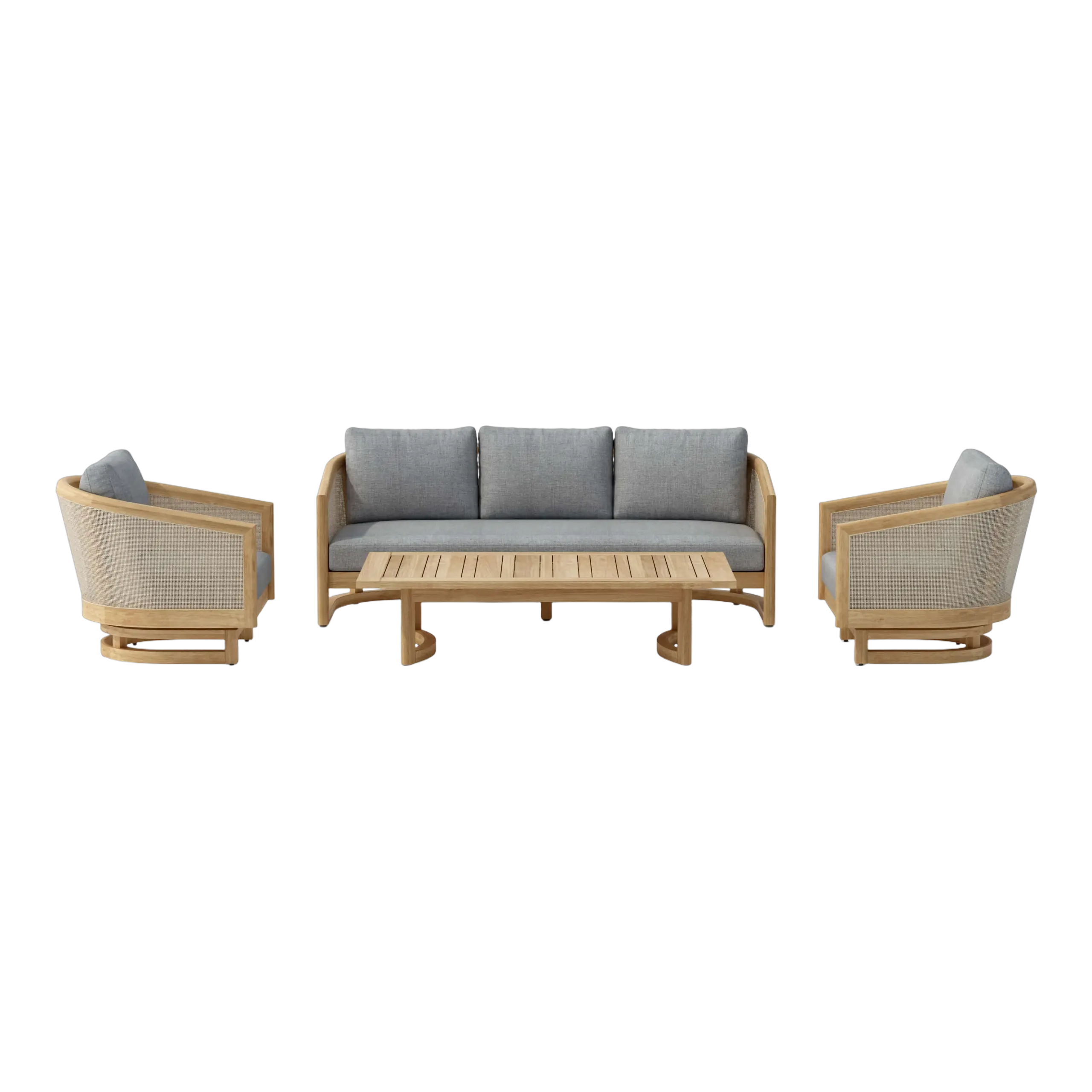 SET-338-Catania_white-studio.01 Anderson Teak - SET-338 4-pc Catania Deep Seating Set - Image 1
