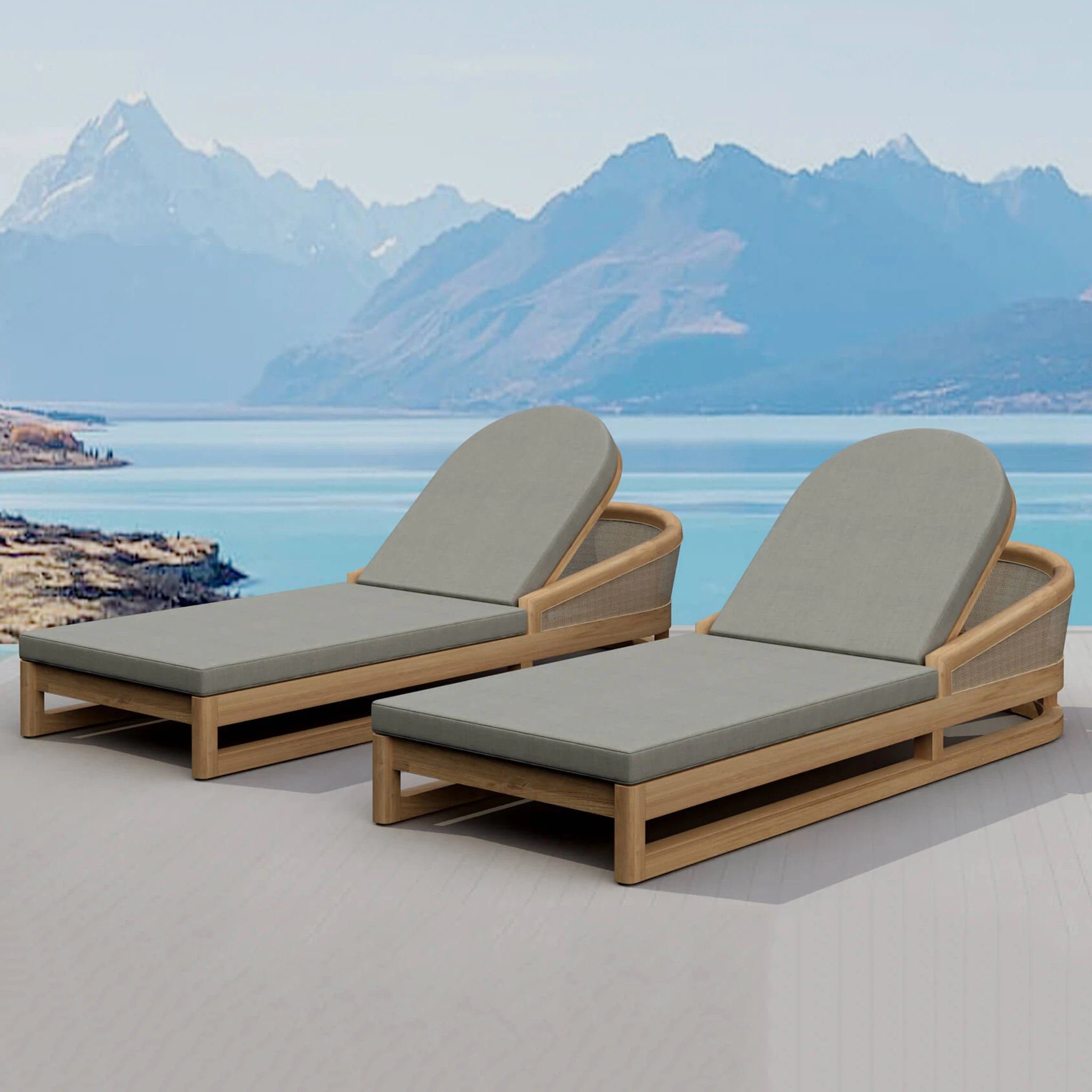 SET-339-Catania_panoramic.01 Anderson Teak - SET-339 2-pc Catania Sun Lounger - Image 1
