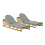 Anderson Teak - SET-339 2-pc Catania Sun Lounger - Image 2
